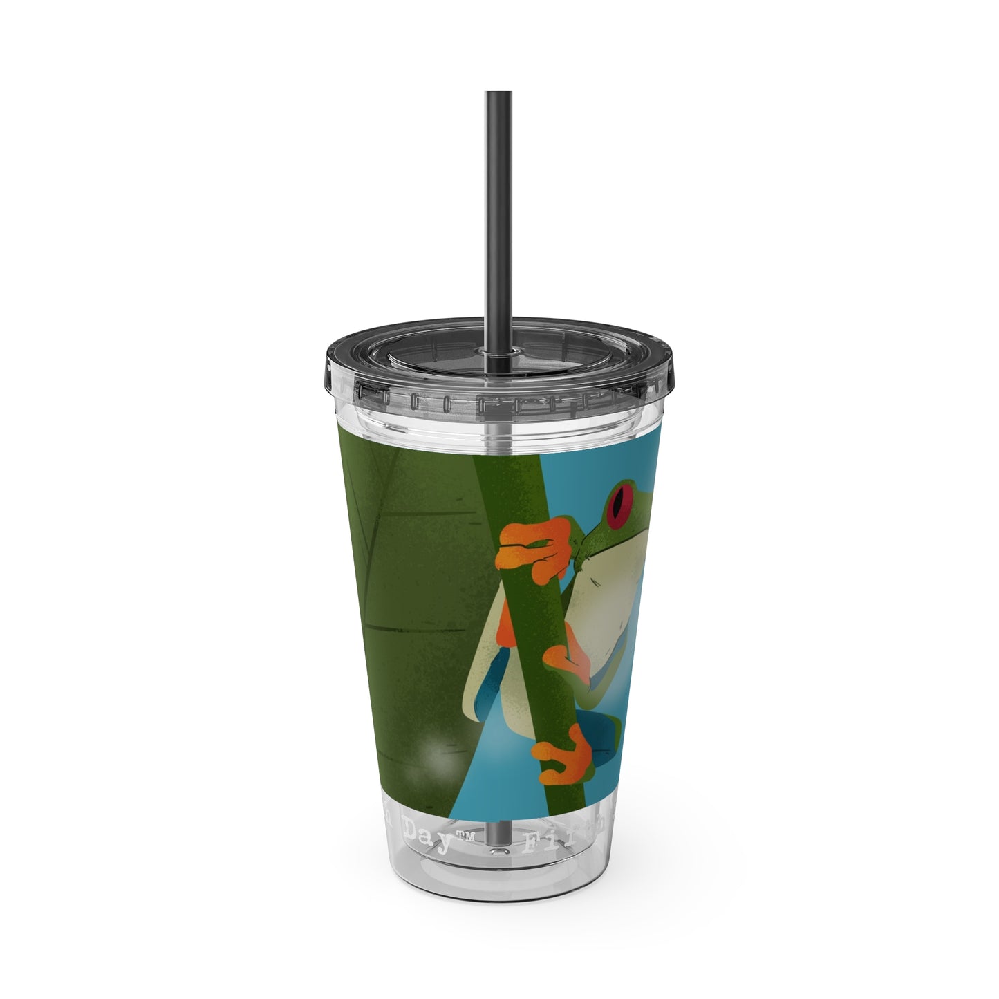 Fifth Day™ 16oz Sunsplash Tumbler with Straw - Fantastic Frogs