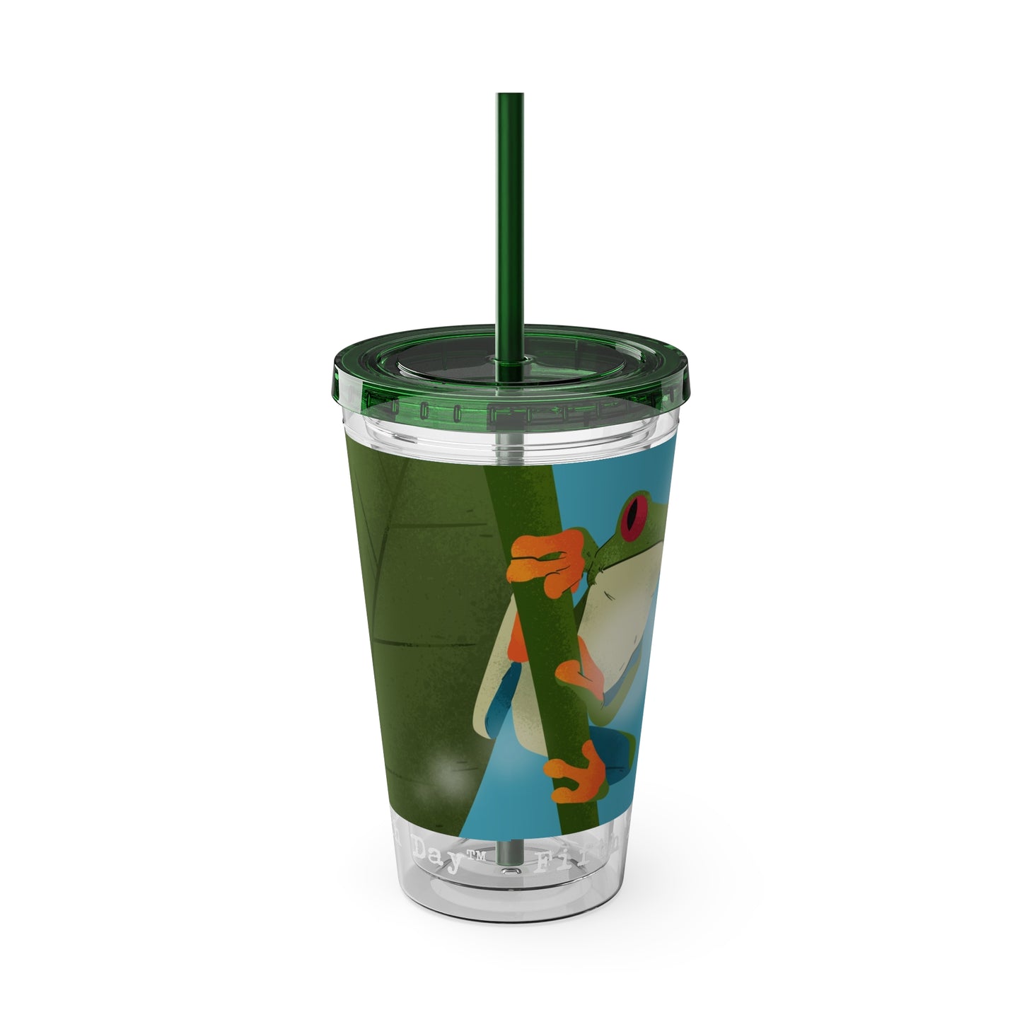 Fifth Day™ 16oz Sunsplash Tumbler with Straw - Fantastic Frogs