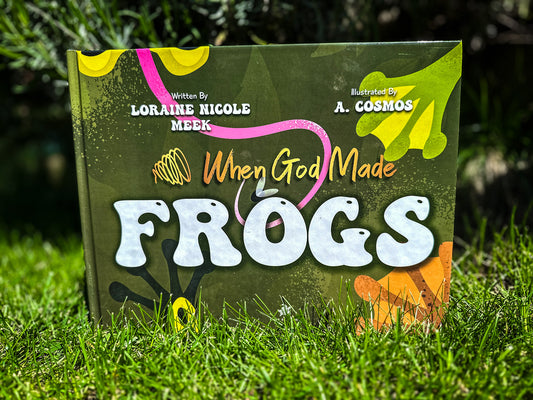 "When God Made Frogs" Hardcover Book