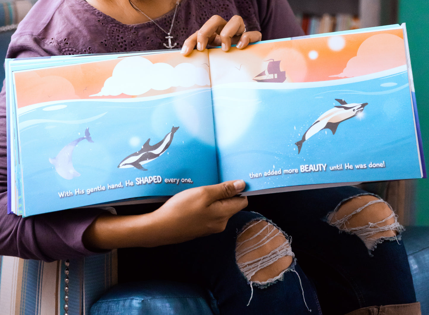 When God Made Dolphins Hardcover Book